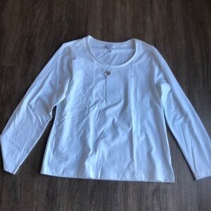 Escada Sport Long sleeve top in white.